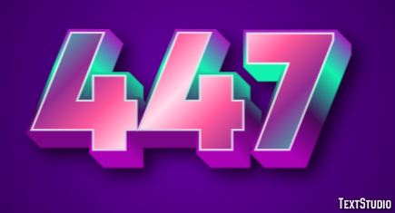 447 Text Effect