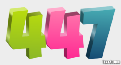 447 Text Effect