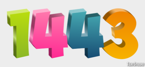 1443 Effetto testo