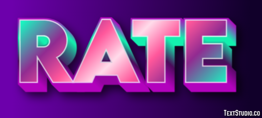 Rate Texteffekt
