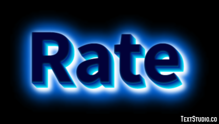 Rate Effet de texte