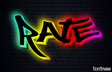 Rate Effet de texte