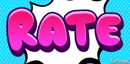 Rate Effet de texte