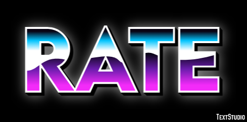 Rate Effet de texte