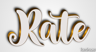 Rate Effet de texte