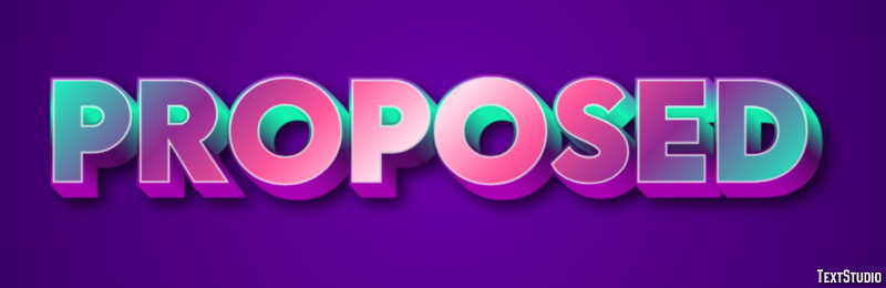 Proposed Text Effect