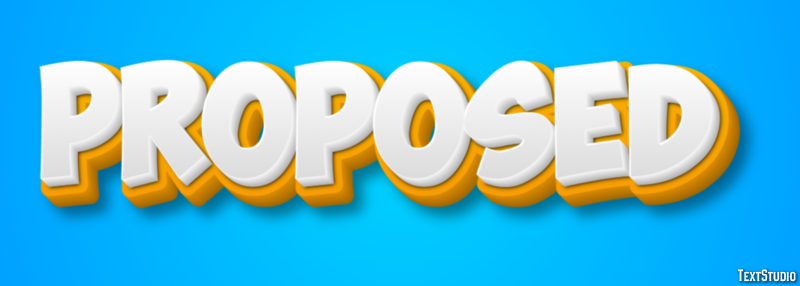 Proposed Text Effect