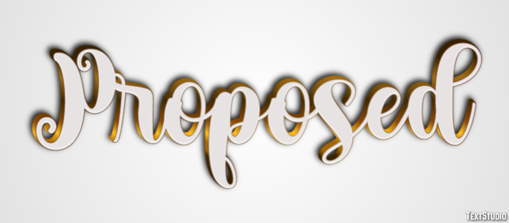 Proposed Text Effect