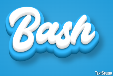 Bash Эффект текста