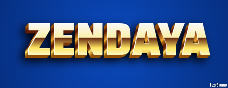Zendaya Text Effect