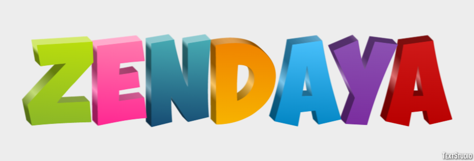 Zendaya Texteffekt
