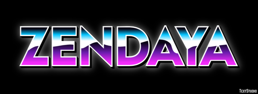 Zendaya Efecto de Texto