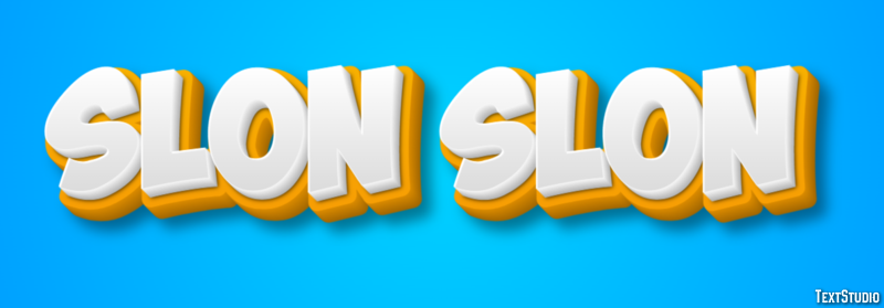 слон slon Текстовый эффект