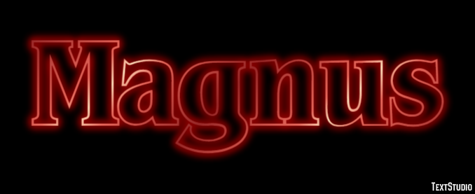 Magnus Text effect