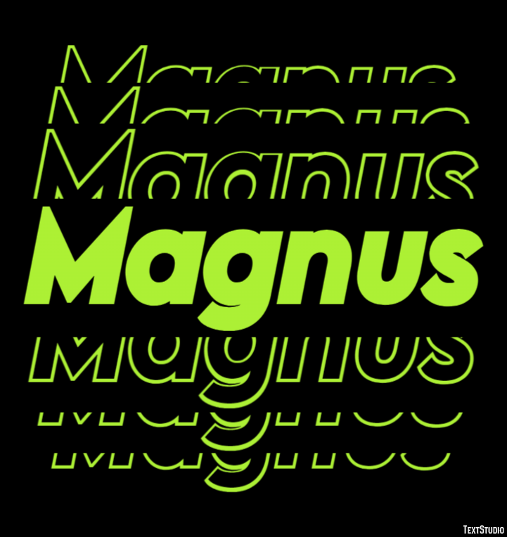 Magnus Text Effect