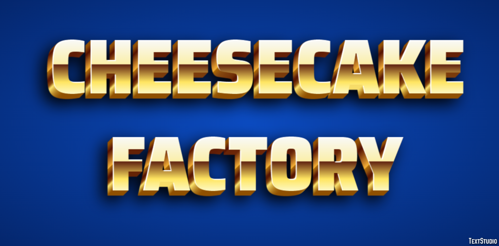 Cheesecake Factory Effetto testo