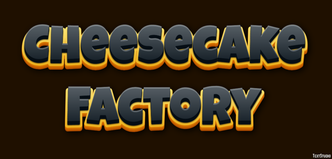 Cheesecake Factory Effetto testo