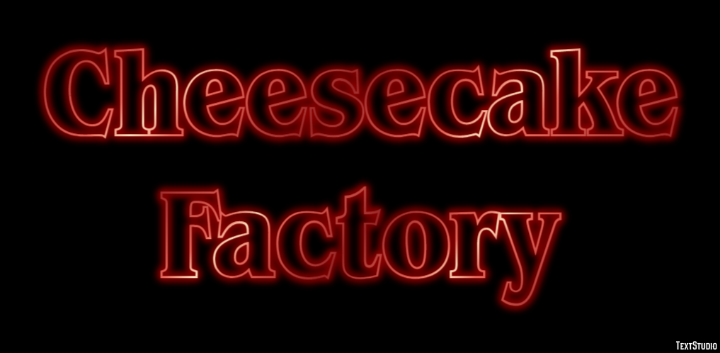 Cheesecake Factory Effetto testo