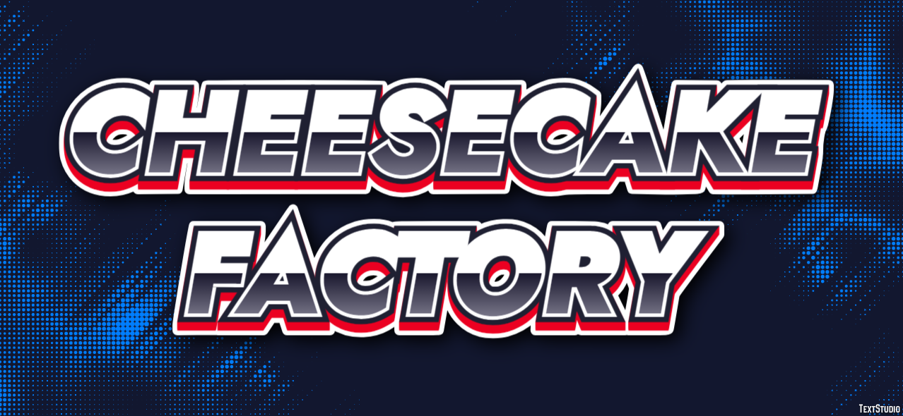 Cheesecake Factory Effetto testo