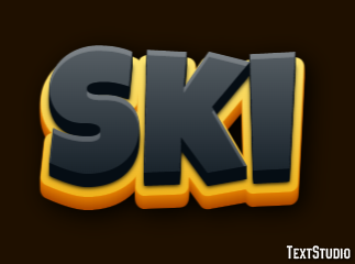 Ski Effet de Texte