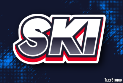 Ski Effet de Texte