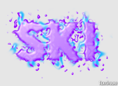 Ski Effet de Texte