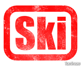 Ski Effet de Texte