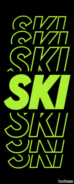 Ski Effet de Texte