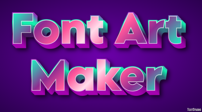 Font Art Maker Effetto testo