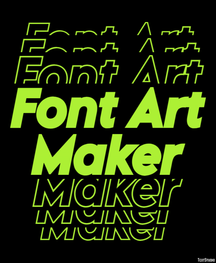 Font Art Maker Effetto testo