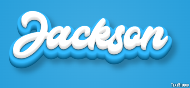 Jackson Texteffekt