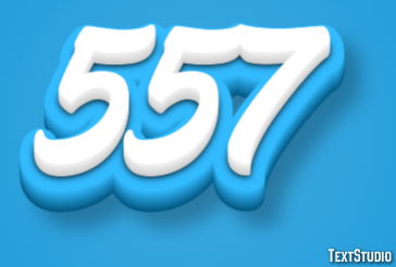 557 Efekt tekstowy