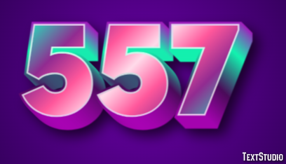 557 Efekt tekstowy