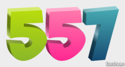 557 Efekt tekstowy