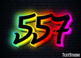 557 Efekt tekstowy