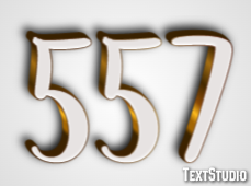 557 Efekt tekstowy
