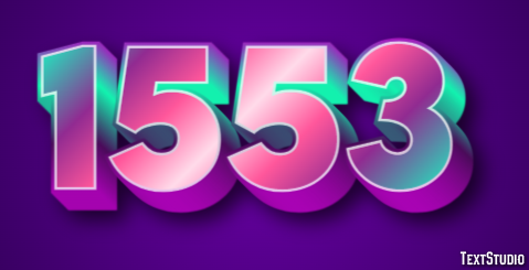 1553 Text Effect