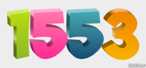 1553 Text Effect