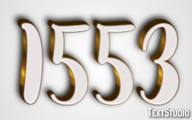 1553 Text effect