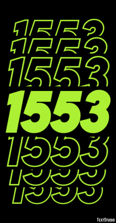 1553 Tekst Effect
