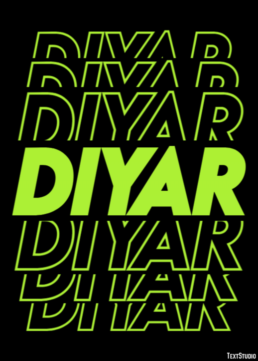 Diyar Efeito de texto