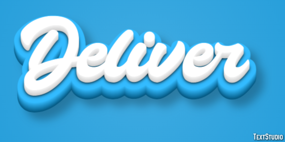 Deliver Text Effect