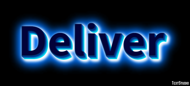 Deliver Text Effect