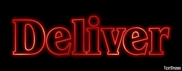 Deliver Text Effect