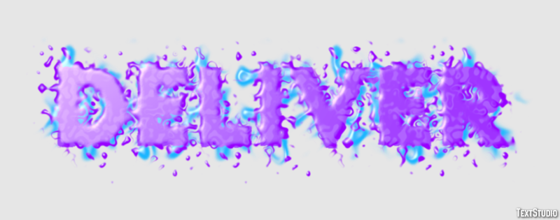 Deliver Effet de Texte