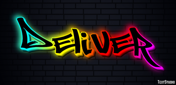 Deliver Effetto testo