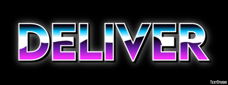 Deliver Text effect
