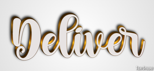 Deliver Text Effect