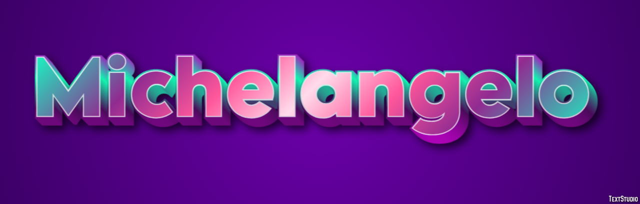 Michelangelo Text effect