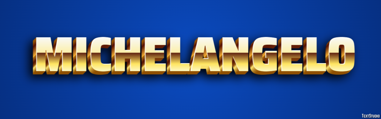Michelangelo Text effect